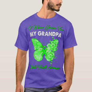 Camiseta Mariposa Que Uso Verde Para La Salud Mental De Mi 