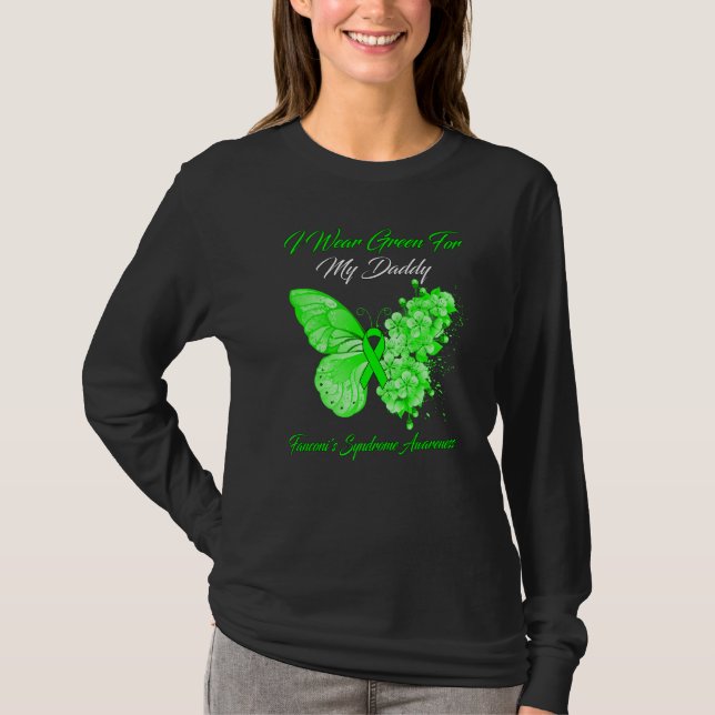 Camiseta Mariposa Que Uso Verde Para La Silidad De Mi Papá  (Anverso)