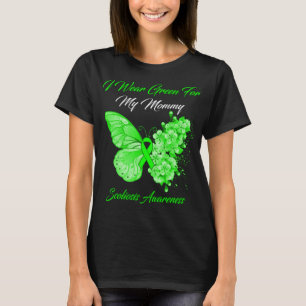 Camiseta Mariposa Que Uso Verde Para Mi Escoliosis Mami
