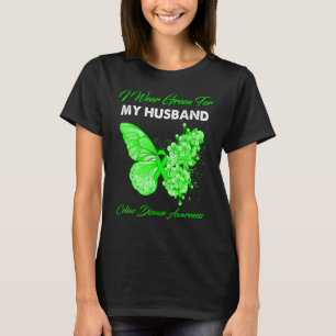 Camiseta Mariposa Que Uso Verde Para Mi Esposo Celiac Disea