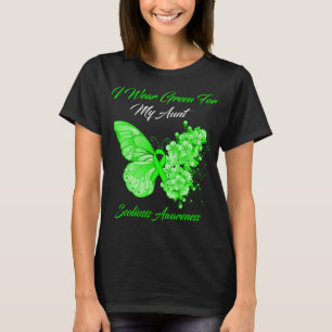 Camiseta Mariposa Que Uso Verde Para Mi Scoliosis De La Tía