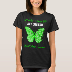 Camiseta Mariposa Que Uso Verde Para Mis Hermanas Mentales