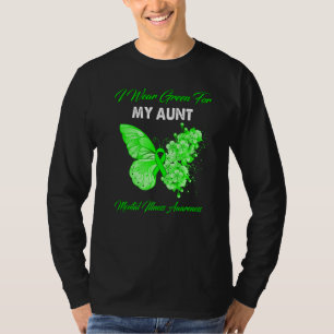 Camiseta Mariposa Que Uso Verde Por Mi Enfermedad Mental De