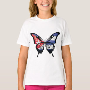 Camiseta Mariposa Rabos de Golondrina de Cuba Bandera Pegat