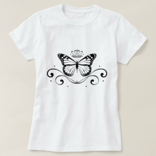 Camiseta Mariposa real elegante
