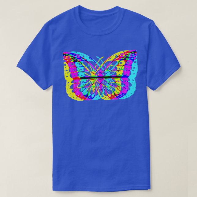 Camiseta Mariposa retro (Diseño del anverso)