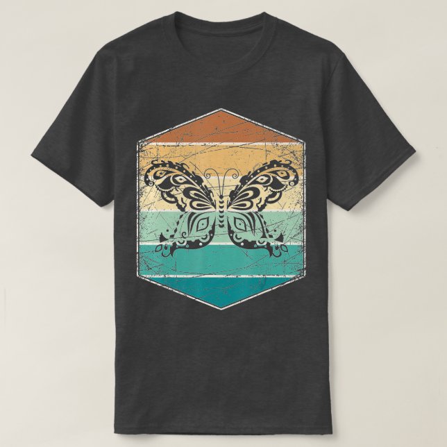 Camiseta Mariposa retro (Diseño del anverso)