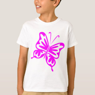 Camiseta Mariposa retro - magenta