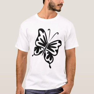 Camiseta Mariposa retro - Negro