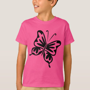 Camiseta Mariposa retro - Negro