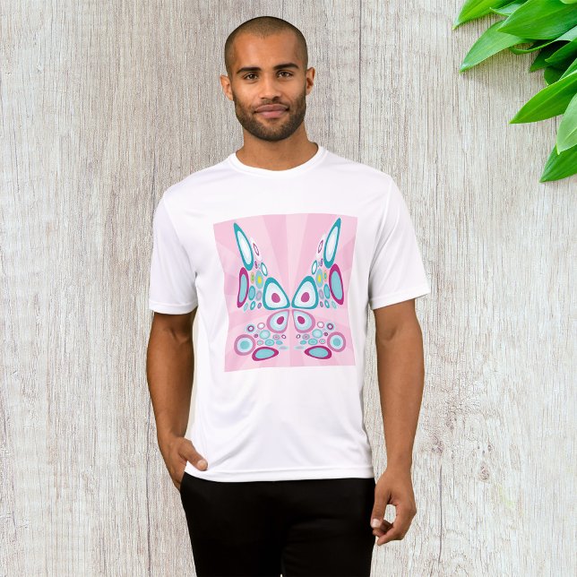 Camiseta Mariposa Retro Resumen Arte Pop (Subido por el creador)