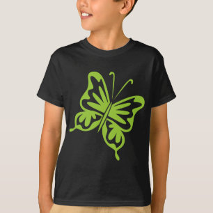 Camiseta Mariposa retro - verde marciano