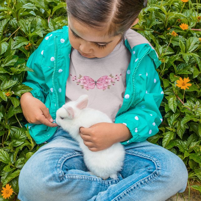 Camiseta Mariposa rosa con Sakura (Subido por el creador)