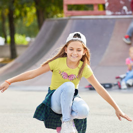 Camiseta Mariposa rosa con Sakura