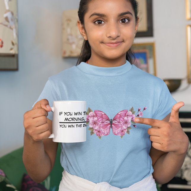 Camiseta Mariposa rosa con Sakura (Pink Butterfly with Sakura)