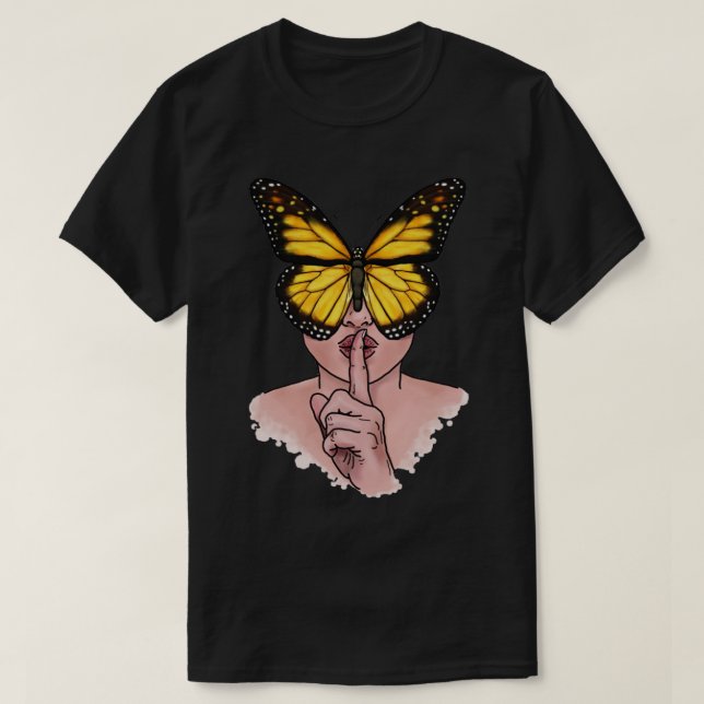 Camiseta Mariposa silenciosa (Diseño del anverso)
