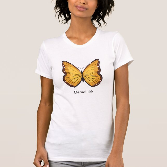 Camiseta Mariposa, símbolo de la vida eterna (Anverso)