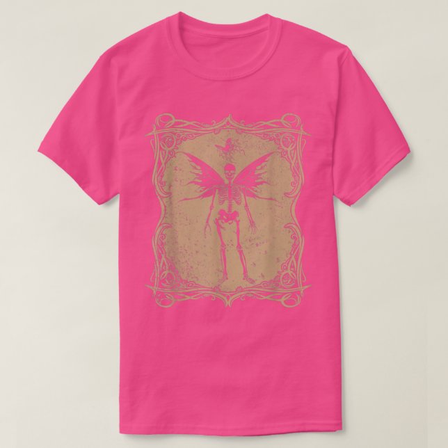 Camiseta Mariposa Skeleton Fairycore Hada Gótica Grunge A (Diseño del anverso)