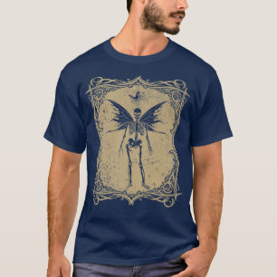 Camiseta Mariposa Skeleton Fairycore Hada Gótica Grunge A