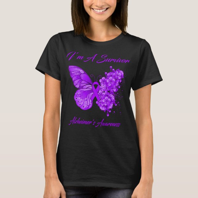 Camiseta Mariposa soy la conciencia de un sobreviviente de  (Anverso)