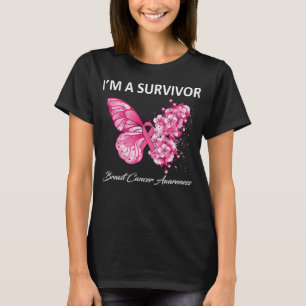 Camiseta Mariposa soy sobreviviente de la toma de concienci