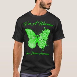 Camiseta Mariposa soy un guerrero limón conciencia de la en