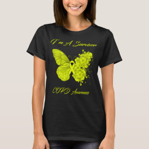 Camiseta Mariposa soy un sobreviviente de conciencia de la
