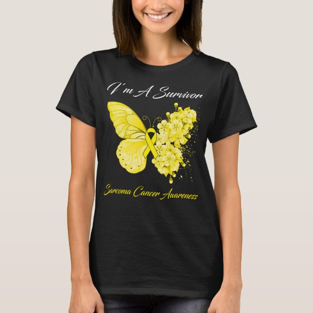 Camiseta Mariposa soy un sobreviviente de la conciencia sob (Anverso)