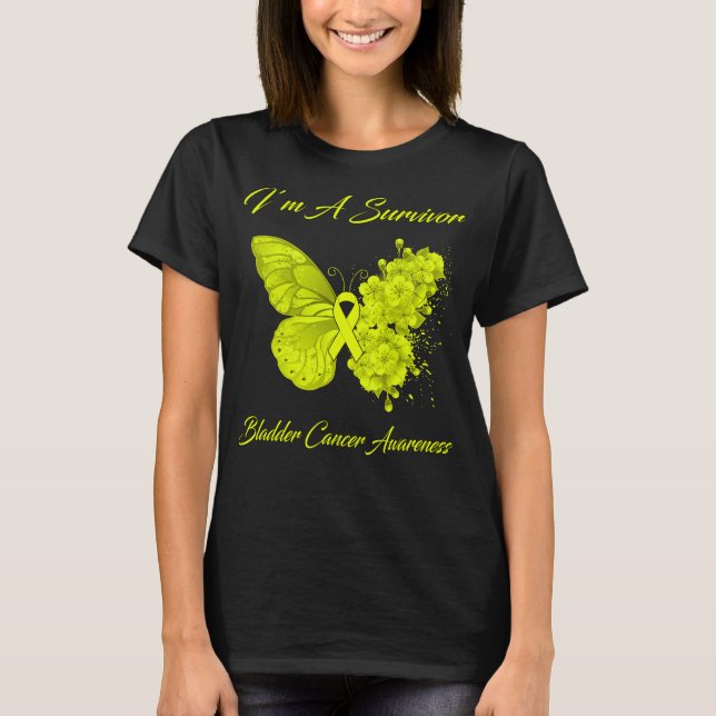 Camiseta Mariposa soy un sobreviviente de la conciencia sob (Anverso)