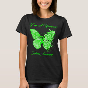 Camiseta Mariposa Soy una conciencia de la escoliosis guerr
