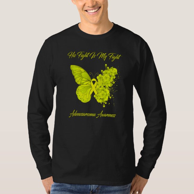 Camiseta Mariposa Su Lucha Es Consciente De Mi Lucha Adenos (Anverso)