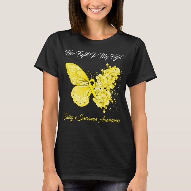 Camiseta Mariposa su lucha es la lucha contra la Sarcoma de (Anverso)