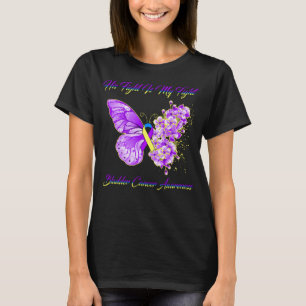 Camiseta Mariposa su lucha es mi cáncer de vejiga de lucha