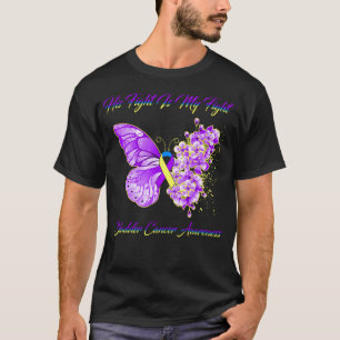 Camiseta Mariposa su lucha es mi lucha contra el cáncer de 