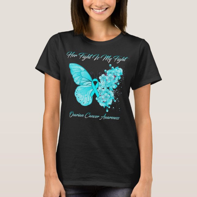 Camiseta Mariposa Su Lucha Es Mi Lucha Contra El Cáncer De  (Anverso)