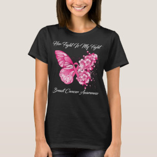 Camiseta Mariposa Su Lucha Es Mi Lucha Contra El Cáncer De 