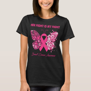 Camiseta Mariposa Su Lucha Es Mi Lucha Contra El Cáncer De 