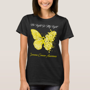 Camiseta Mariposa Su Lucha Es Mi Lucha Contra El Cáncer De 