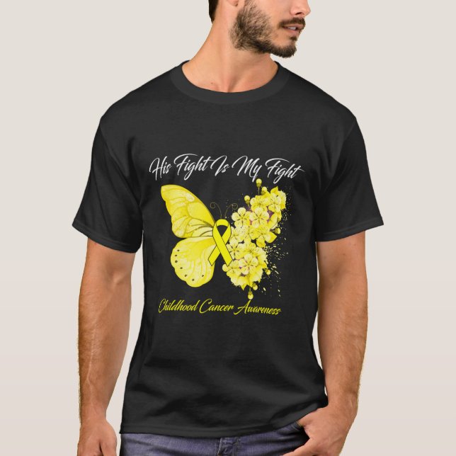 Camiseta Mariposa su lucha es mi lucha contra el cáncer inf (Anverso)