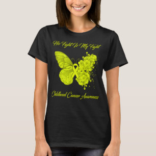 Camiseta Mariposa Su Lucha Es Mi Lucha Contra El Cáncer Inf