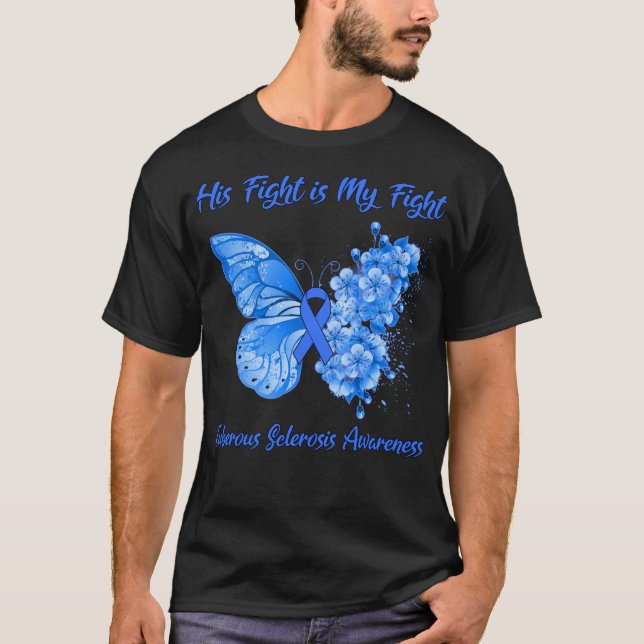 Camiseta Mariposa su lucha es mi lucha contra la esclerosis (Anverso)