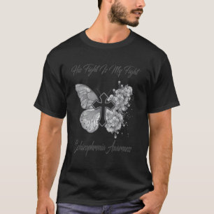 Camiseta Mariposa su lucha es mi lucha contra la esquizofre