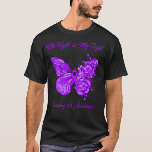 Camiseta Mariposa su lucha es mi lucha de 18 años