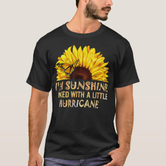 Camiseta Mariposa Sunflower Sunshine Mezclado Con Un Poco D