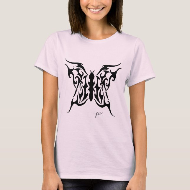 Camiseta Mariposa tribal 4 (Anverso)