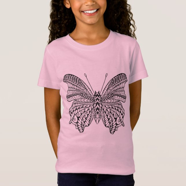 Camiseta Mariposa tropical inspirada (Anverso)