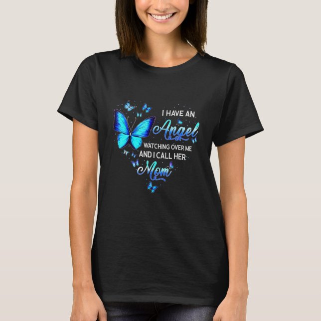 Camiseta Mariposa Un Ángel Vigilándome Llamo A Su Mamá (Anverso)