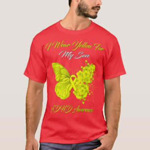 Camiseta Mariposa: Uso Amarillo Para Concienciar A Mi Hijo 
