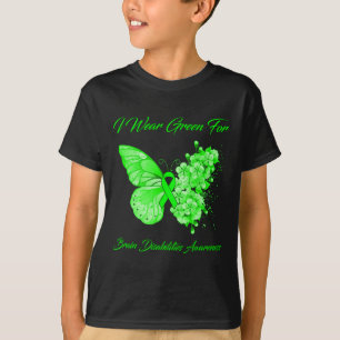 Camiseta Mariposa: uso el verde para las discapacidades cer