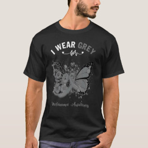 Camiseta Mariposa: Uso Gris Para Concienciar Sobre El Melan